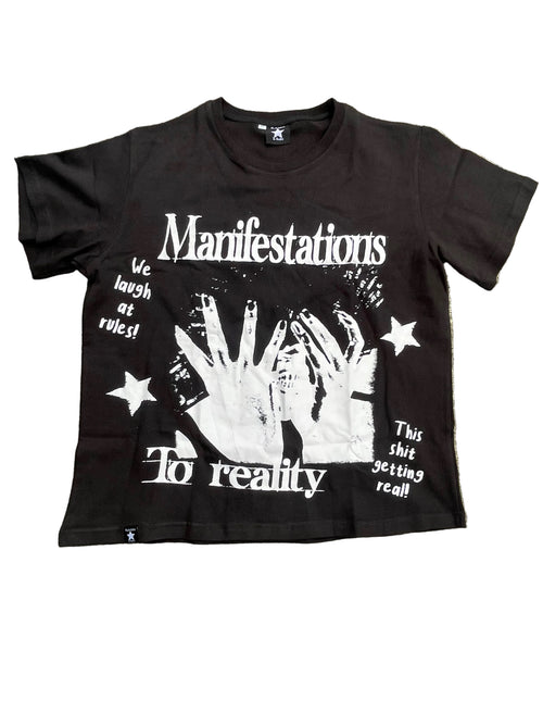 Manifestations To Reality Tee-black