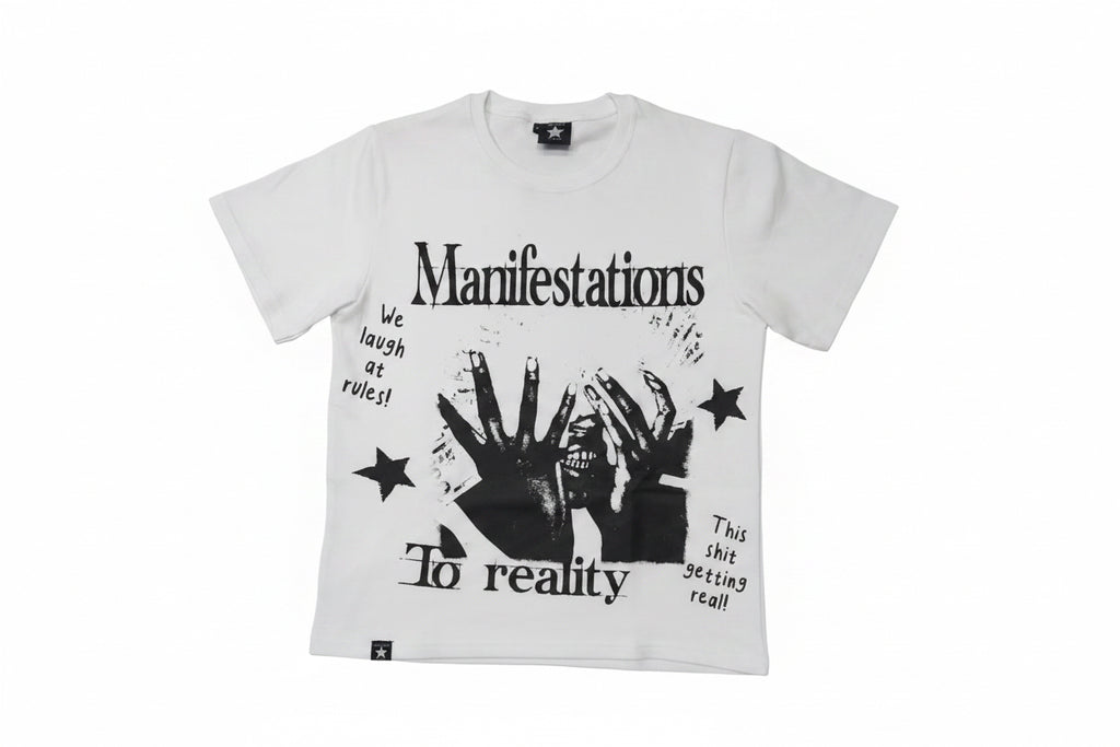 Manifestations To Reality Tee - White