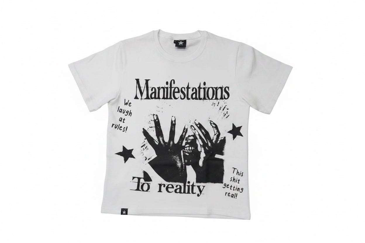 Manifestations To Reality Tee - White