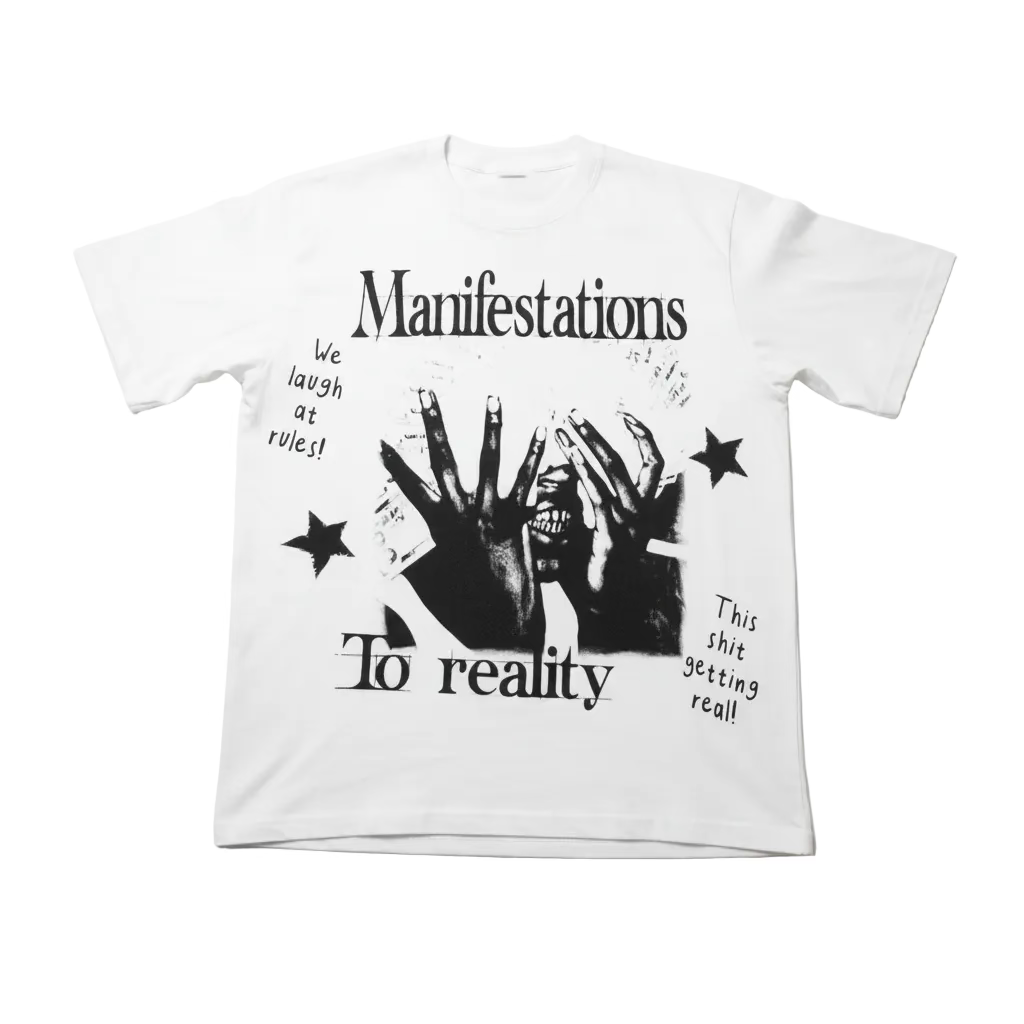 Manifestations To Reality Tee - White